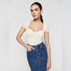 Reformation Micaela Top Gossamer - Size 10
